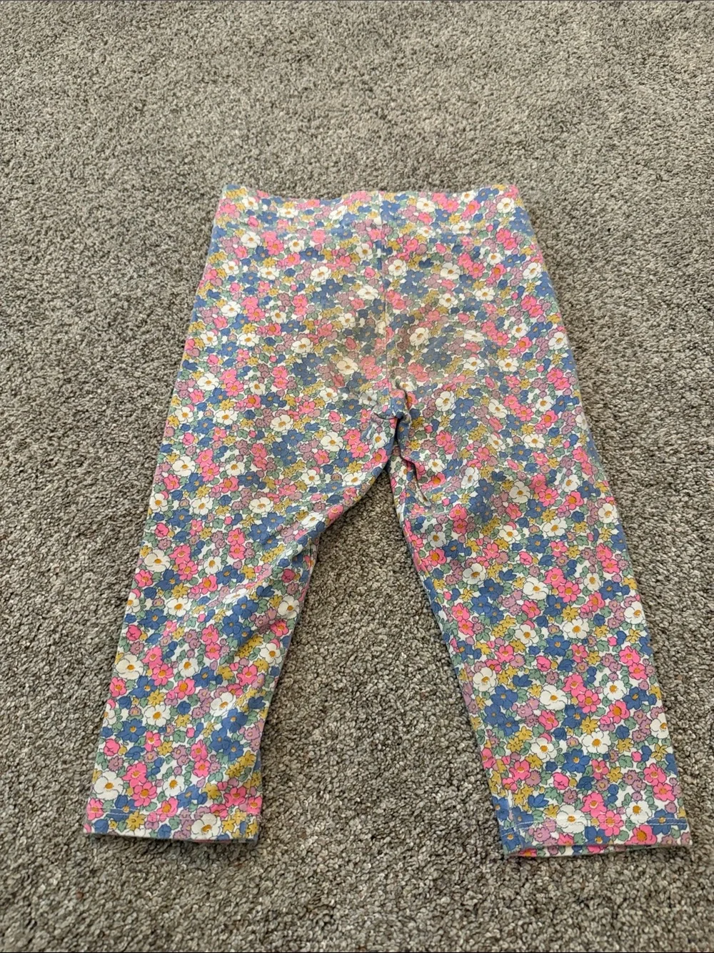 Mini Boden Girls Floral Capri Leggings - Pink, Blue, Yellow & White size 9-10Y